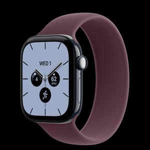Apple Watch Series 12 42 мм, GPS + Cellular, керамика, Night Blue, ремешок Burgundy Solo Loop