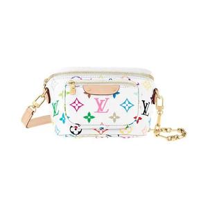 Сумки-пояса Louis Vuitton x Takashi Murakami Мини-бамбаг 'Мультиколор/Белый монограмный холст'