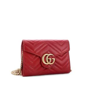 GG Marmont Chain Wallet Matelasse Leather Mini кроссбоди