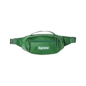Поясная сумка Supreme Leather Waist Bag 'Green'