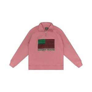 Худи с половиной молнии Denim Tears 1619 Quarter Zip 'Pink'
