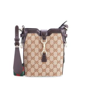 Сумка-ведро GG Canvas with Leather Mini