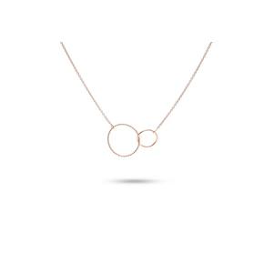 Минималистичное двойное ожерелье Karma из розового золота с стерлинговым серебром 925 пробы