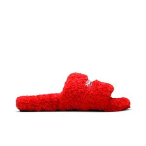 Женские тапочки Balenciaga Furry «Red»