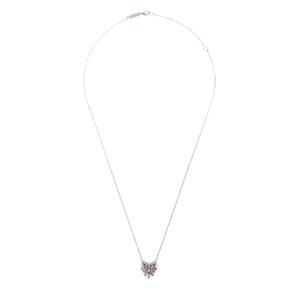 Колье Heart Pendant из белого золота с бриллиантами и сапфирами