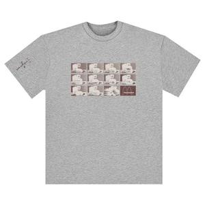 Футболки Cactus Jack by Travis Scott x McDonald's Menu Mono Logo T-Shirt 'Sport Grey'