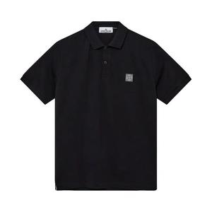 Поло Stone Island Compass Patch Logo Polo Shirt «Черный»