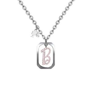 Barbie™ x Celovis Limited Edition Iconic B с подвеской в виде головы Silo (серебро)