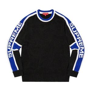 Свитер Supreme Stripe Chenille 'Черный'