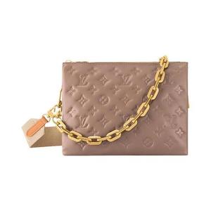 Рюкзаки Louis Vuitton Coussin PM 'Taupe Puffy Monogram Lambskin Leather'