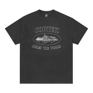 Футболки Corteiz Reflective Alcatraz Tee 'Triple Black'