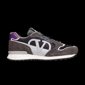 Кроссовки Valentino V Logo Pace Sneaker 'Темно-коричневый Фиолетовый'