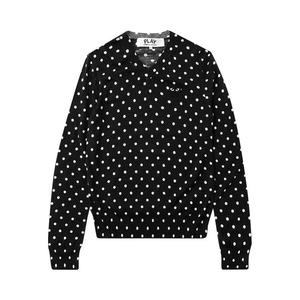 Свитеры Comme des Garçons PLAY V-Neck Sweater 'Black'