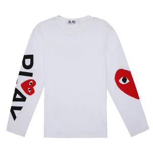 Рубашки на пуговицах Comme des Garçons PLAY Logo Long-Sleeve Shirt 'Белый'