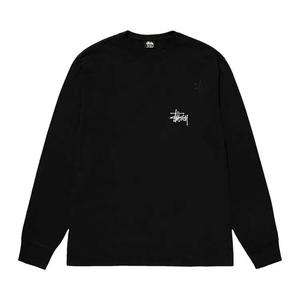 Футболки с длинным рукавом Stussy Basic Long-Sleeve Tee 'Black'