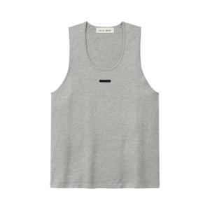 Майки Fear of God Essentials Classic Rib Knit Tank 'Бетонный меланж'