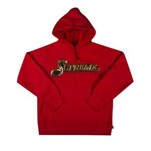 Худи Supreme Sequin Viper Hooded Sweatshirt 'Red'