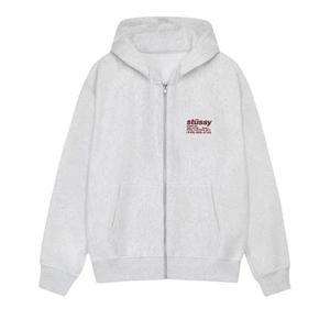 Толстовки на молнии Stussy DNA Zip Hoodie 'Ash Heather'