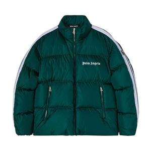 Пуховики Palm Angels Classic Track Down Jacket 'Green/White'