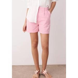 Розовые полосатые льняные шорты City Boy