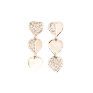Серьги Heart из желтого золота
