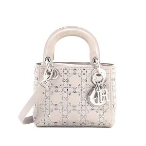 Стеганая сумка-сэтчел Lady Dior Bag с кристаллами