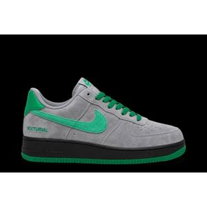 Повседневная обувь Nike Nocturnal x Sb Air Force 1 Low 'Grey Suede With Green Swoosh'
