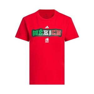 Футболки с коротким рукавом Adidas FIFA World Cup 26 Mexico Home Graphic Tee 'Better Scarlet'
