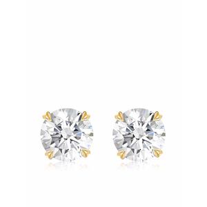 Серьги-гвоздики из желтого золота с бриллиантами Windsor 1.80ct