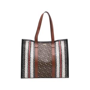 Сумка-тоут TB Monogram E Canvas Stripe Book (2018-2023 годы)