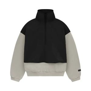 Свитера Fear of God Essentials Nylon Fleece Mockneck Sweater 'Seal/Jet Black'