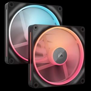 Corsair iCUE LINK LX140-R RGB Reverse Starter Kit 140mm PWM обратный вентилятор - Black (черный) (Twin Pack, два в упаковке)