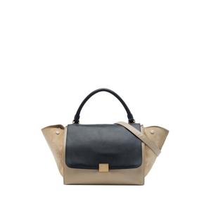 Сумка-сэтчел Bicolor Calfskin and Suede Trapeze среднего размера (2012 год)