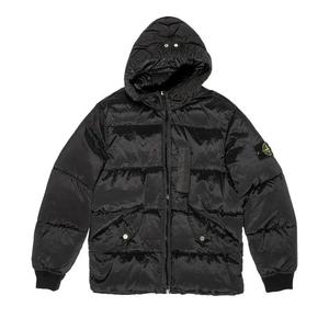 Пуховики Stone Island Пуховик с капюшоном 'Black'