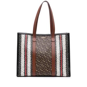 Сумка-тоут TB Monogram E Canvas Stripe Book (2018-2026 годы)