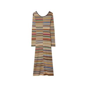 Платье в рубчик с полосками Signature Stripe
