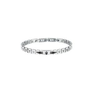 Maserati Jewels Мужской браслет 185+30 мм, нержавеющая сталь, черный логотип, JM424AVD66 (Регулируемый)