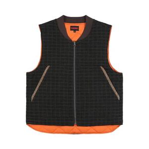 Жилеты Pleasures Horns Denim Vest 'Brown Plaid'