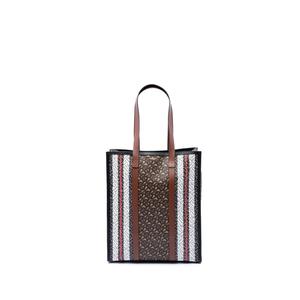 Сумка-тоут TB Monogram E-Canvas Stripe Vertical (2018-2026 годы)
