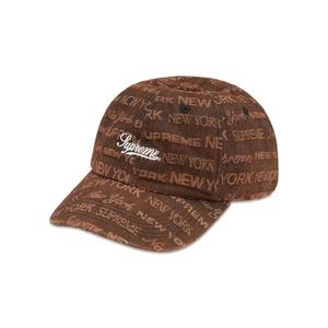 Бейсболки Supreme Multi Type Jacquard Denim 6-Panel 'Коричневый'