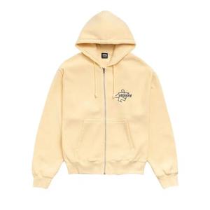 Худи Stussy Surf Size Zip Hoodie 'Желтый'