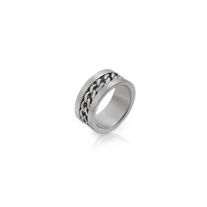 Мужское кольцо Inner Chain из нержавеющей стали с серебряным покрытием DKJ.2.2000-L-1