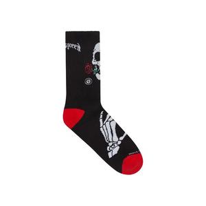 Носки и колготки Godspeed Skull & Roses Sock 'Black/Red'