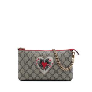 Сумка на плечо Heart Chain Pochette с узором GG Supreme (2000-2015 годы)