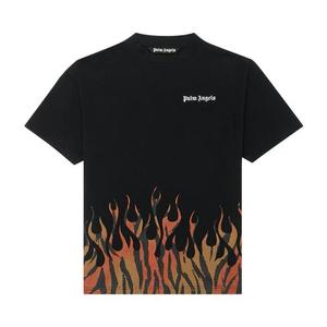 Футболки Palm Angels Tiger Flames Tee 'Black/Orange'