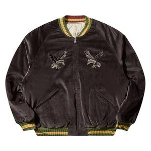Варсити-куртки Kapital Velveteen Souvenir Jacket 'Black'