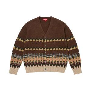 Кардиган Supreme Metallic Fair Isle Cardigan 'Коричневый'
