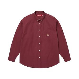 Рубашки на пуговицах Supreme Loose Fit Oxford Shirt 'Бургунди'