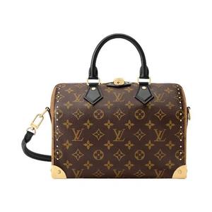 Верхние ручки Louis Vuitton Speedy Trunk 25 'Коричневый монограммный холст/Коричневый монограммный реверсивный холст'