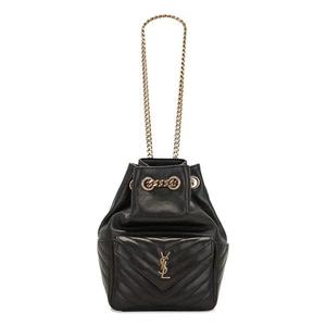 Сумки-ведра Saint Laurent Joe Chevron Bucket Bag 'Black'